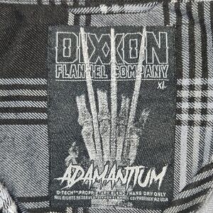 DIXXON Black and Gray Flannel Top Adamantum